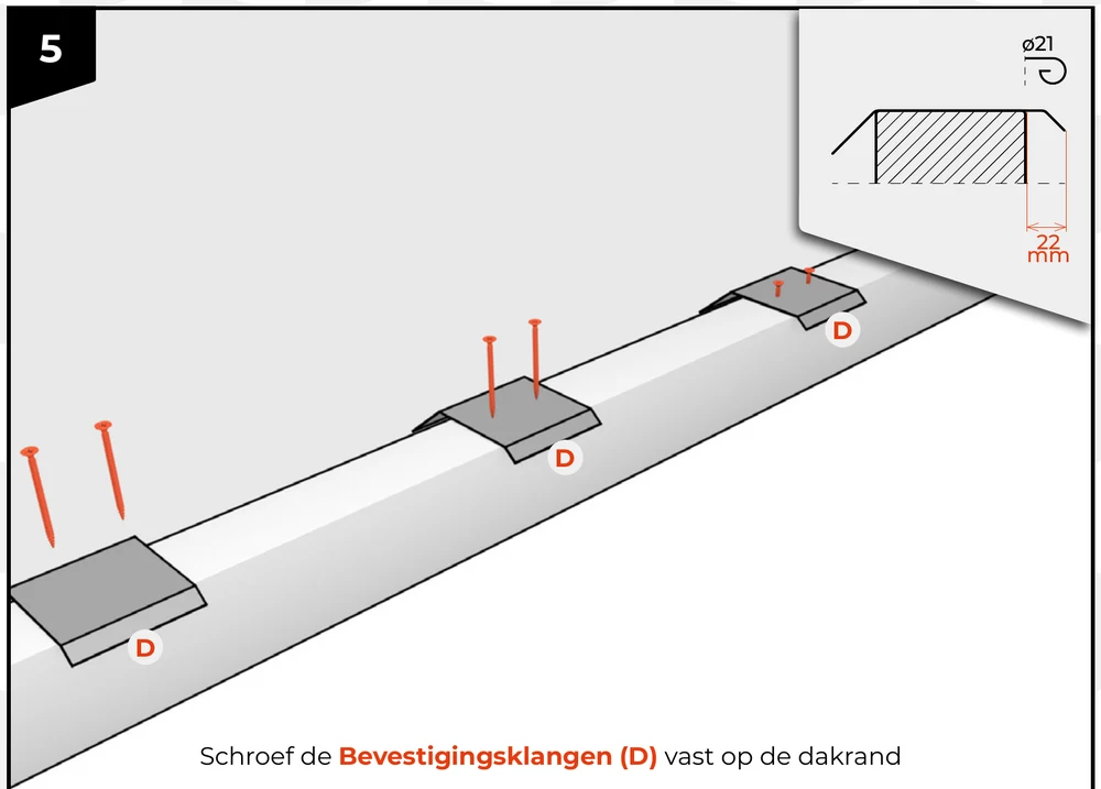 Dezelfde klangen als in het overzicht, nu gerenderd op ooghoogte van de monteur.
